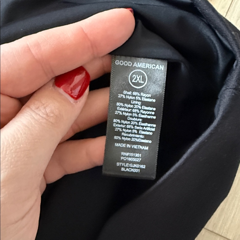 NEW- Good American Ponte Embellished Executive Blazer Minidress - Picture 12 of 16